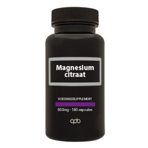 Magnesium Citraat 160 caps. 650mg puur