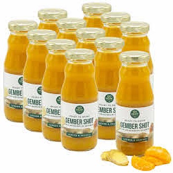 Actie set mandarijn - gembersap 12x 200ml Actie set mandarijn - gembersap 12x 200ml