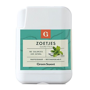 Zoetjes 500 st. dispenser GreenSweet Zoetjes 500 st. dispenser GreenSweet