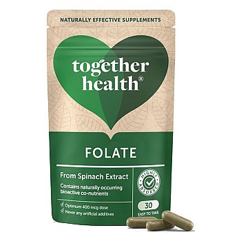 Folaat uit spinazie 30 capsules Together Health Folaat uit spinazie 30 capsules Together Health