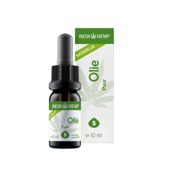 Wedihemp biologisch hennep extract puur 5% 10ml